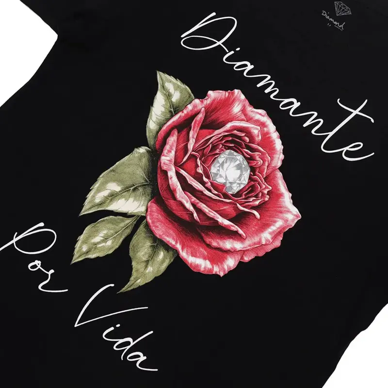 CAMISETA DIAMOND DIAMANTE POR VIDA TEE BLACK