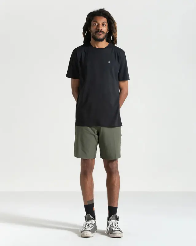 CAMISA VOLCOM STONE BLANKS PRETO