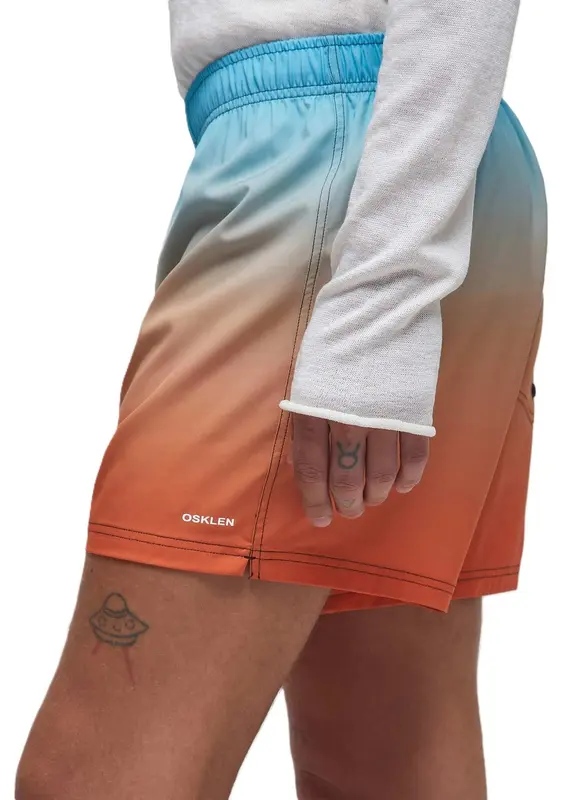 BERMUDA OSKLEN BEACH SHORT GRADIENTE PRO AZUL/LARANJA