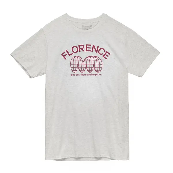 CAMISETA  FLORENCE  MANGA CURTA RECOVER UNI S2 CINZA CLARO