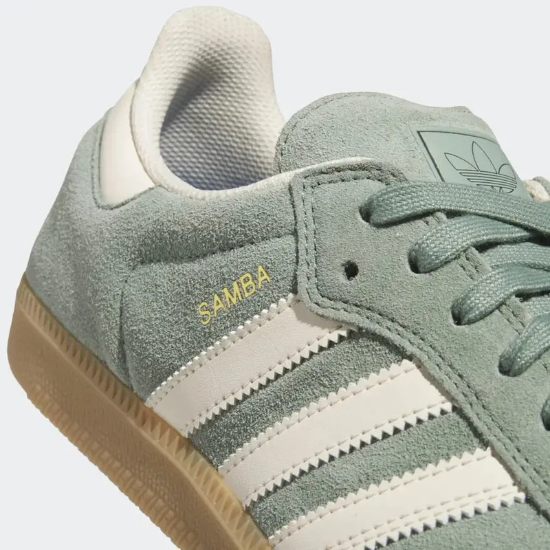 TENIS ADIDAS SAMBA ADV SILVER GREEN/WONDER WHITE/GOLD