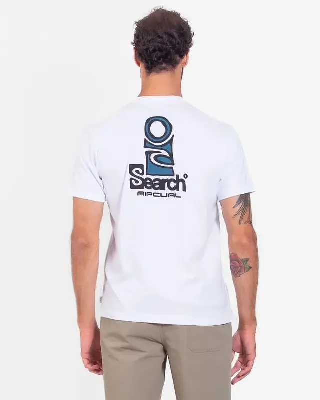 CAMISETA RIP CURL THE SEARCH LOFI WHITE