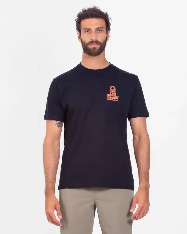 CAMISETA RIP CURL THE SEARCH LOFI BLACK