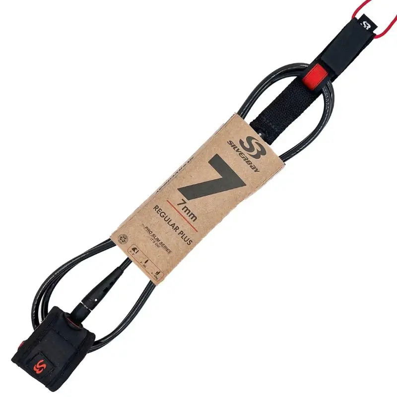 LEASH SILVER BAY PRO SLIM / REGULAR PLUS 7 7MM PRETO