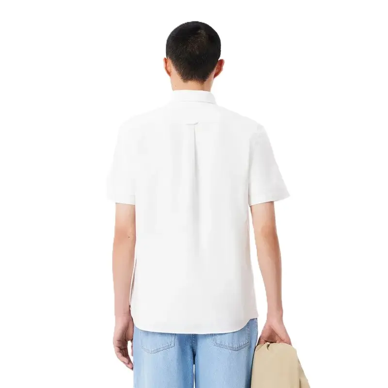 CAMISA LACOSTE OXFORD REGULAR BRANCO