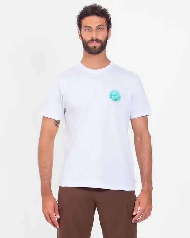 CAMISETA RIP CURL WETTIE ICON GRADIENT WHITE
