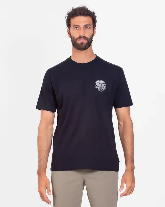 CAMISETA RIP CURL WETTIE ICON GRADIENT BLACK