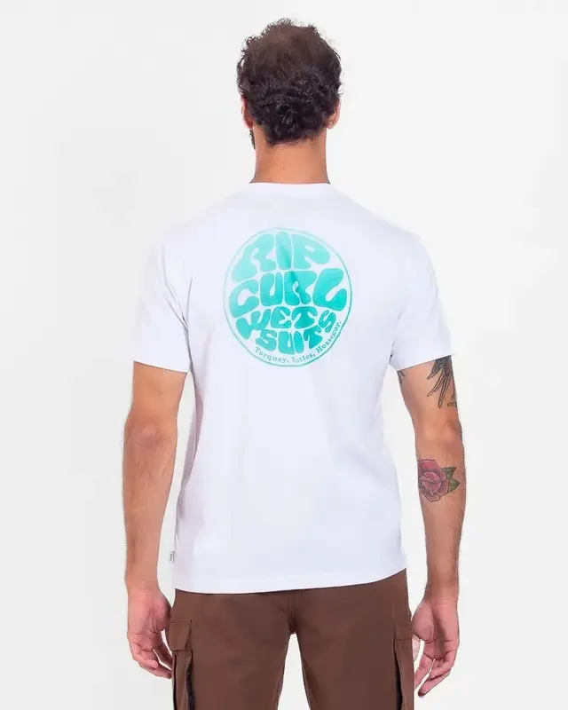 CAMISETA RIP CURL WETTIE ICON GRADIENT WHITE