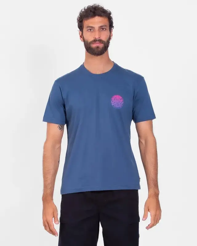 CAMISETA RIP CURL WETTIE ICON GRADIENT WASHED NAVY