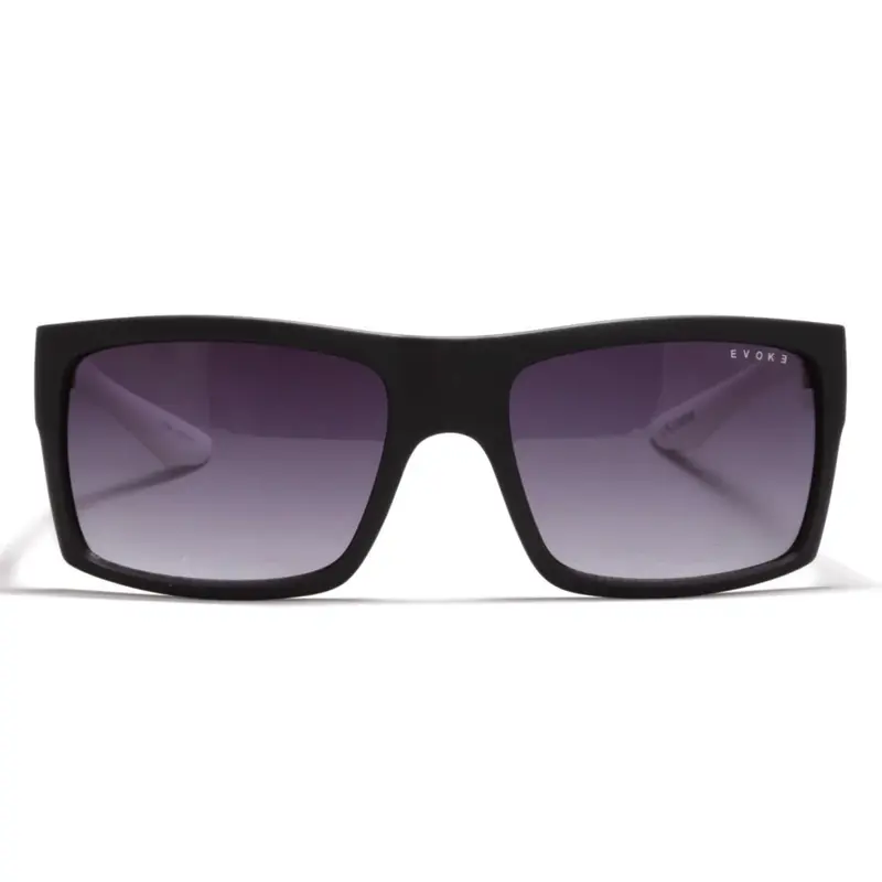 OCULOS DE SOL EVOKE THE CODE II BRA10A BLACK MATTE WHITE GRAY GRADIENT UNICA