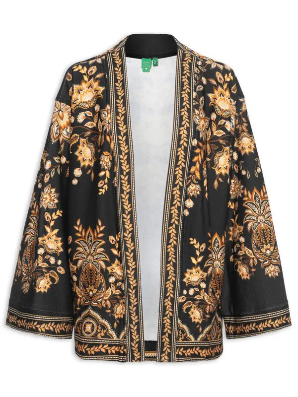 KIMONO FARM MOLETOM FLORA ABACAXI FLORA ABACAXI/KIMONO MALHA/PRE