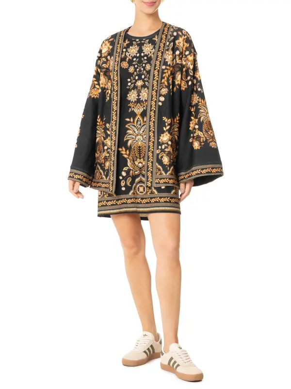 KIMONO FARM MOLETOM FLORA ABACAXI FLORA ABACAXI/KIMONO MALHA/PRE