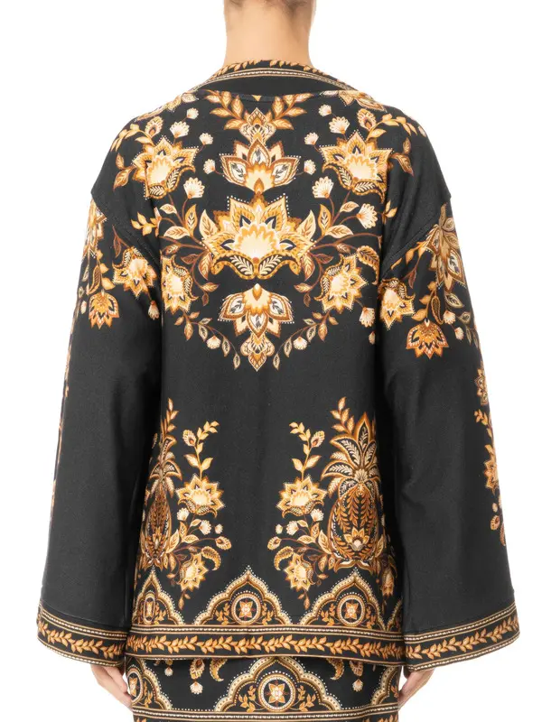 KIMONO FARM MOLETOM FLORA ABACAXI FLORA ABACAXI/KIMONO MALHA/PRE