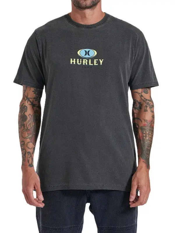 CAMISETA HURLEY RETRO WAVES PRETO