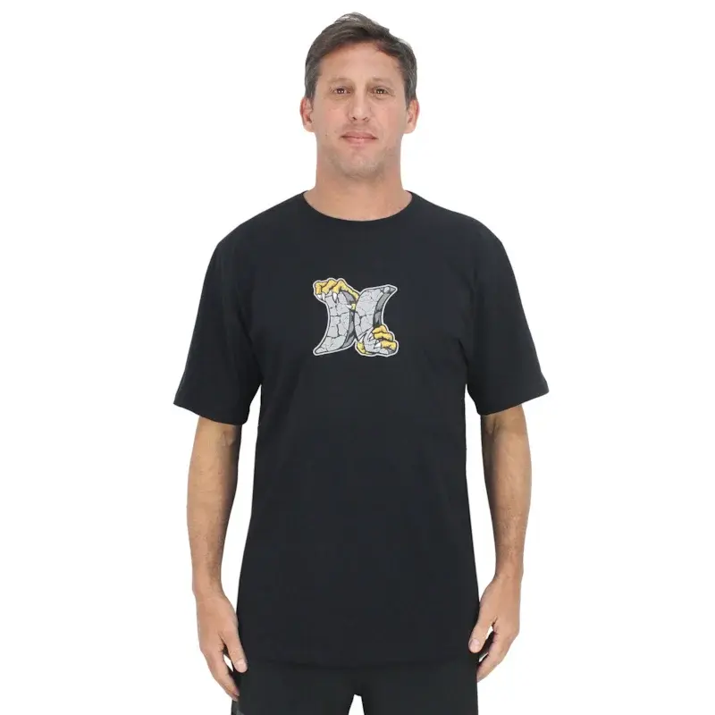 CAMISETA HURLEY ICON MONSTER OVER PRETO