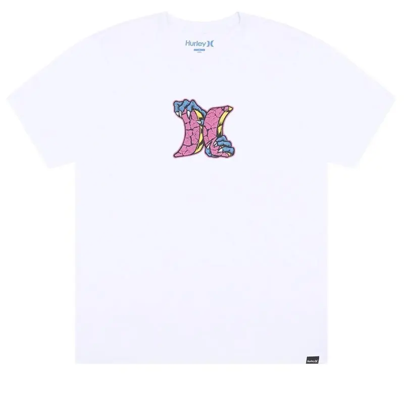 CAMISETA HURLEY ICON MONSTER OVER BRANCO