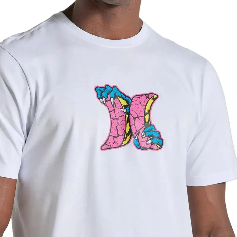 CAMISETA HURLEY SILK ICON MONSTER BRANCO