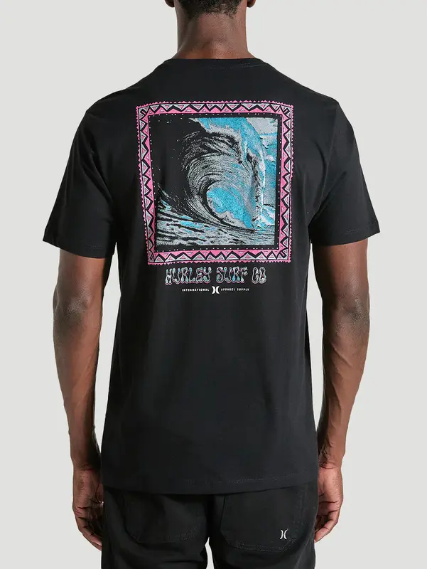 CAMISETA HURLEY SILK POSTER PRETO