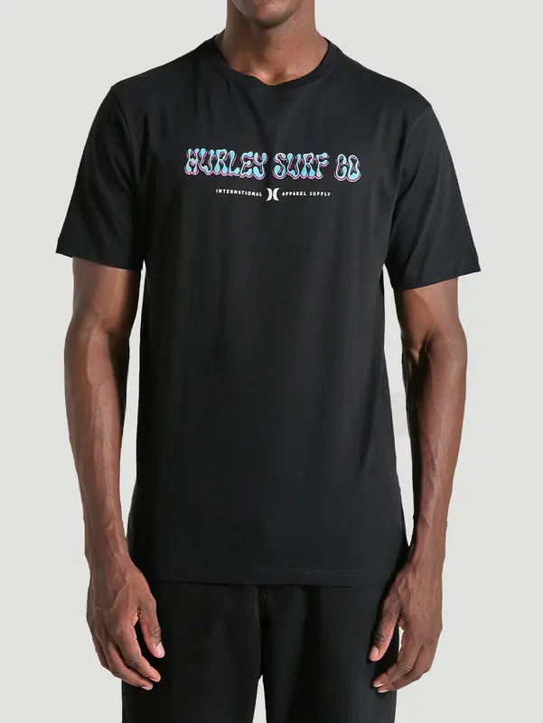 CAMISETA HURLEY SILK POSTER PRETO
