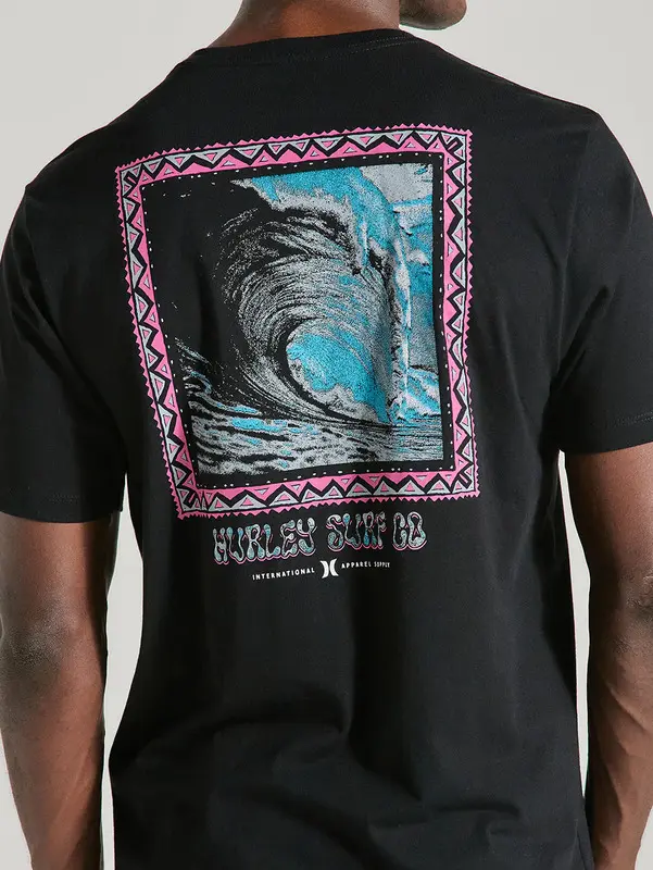CAMISETA HURLEY SILK POSTER PRETO