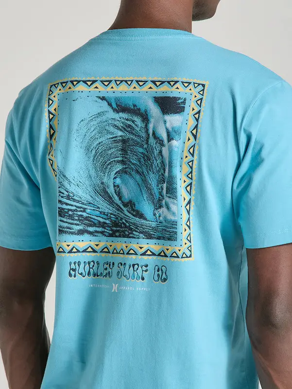 CAMISETA HURLEY SILK POSTER AZUL