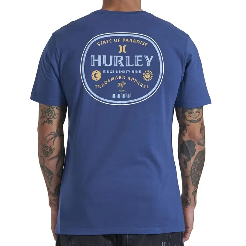 CAMISETA HURLEY SILK BOTTLE OVER MARINHO