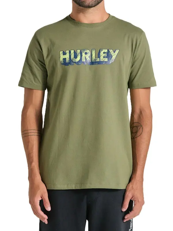 CAMISETA HURLEY SILK STONE MILITAR