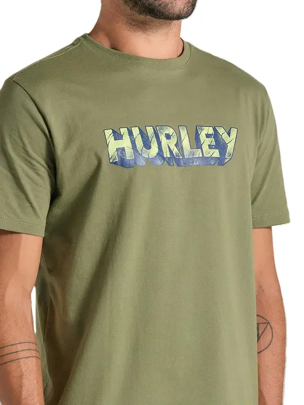 CAMISETA HURLEY SILK STONE MILITAR