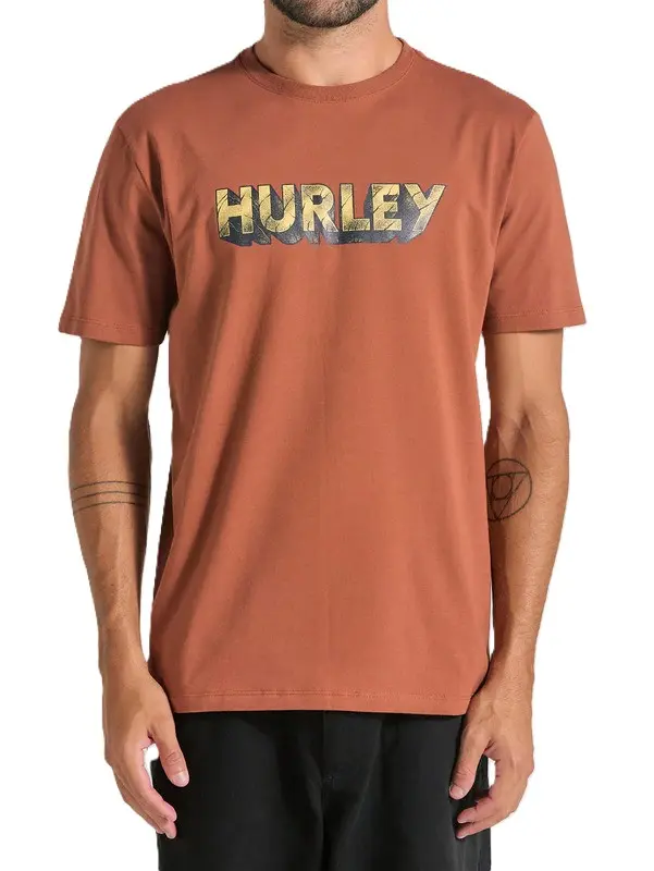 CAMISETA HURLEY SILK STONE MARROM