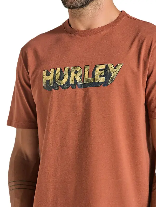 CAMISETA HURLEY SILK STONE MARROM