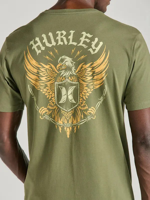 CAMISETA HURLEY SILK EAGLE MILITAR