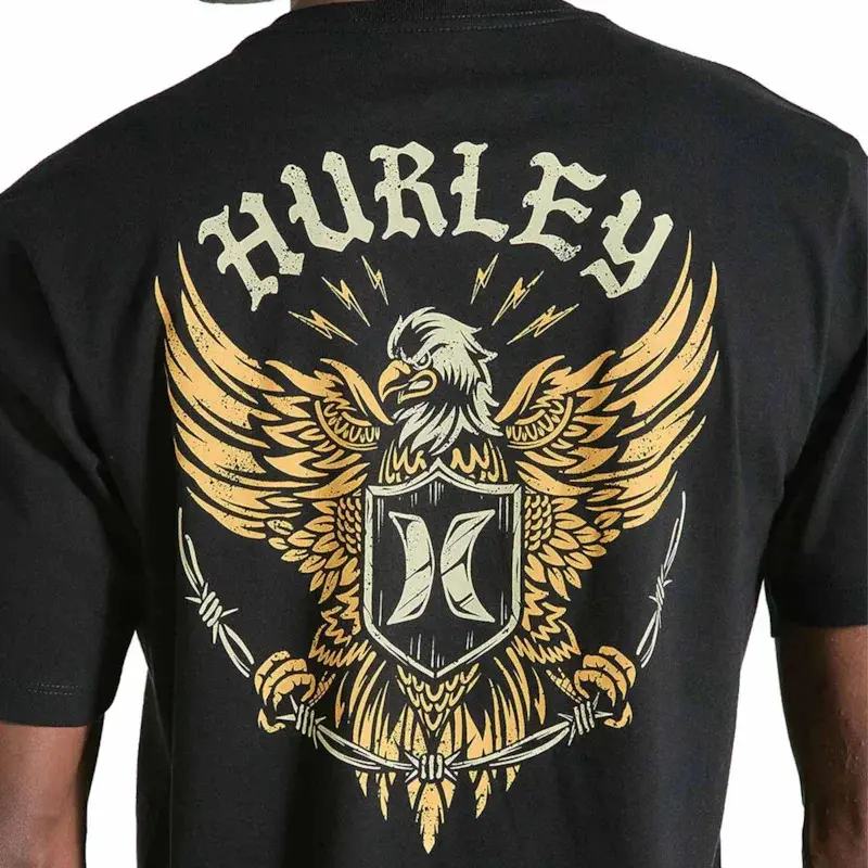 CAMISETA HURLEY SILK EAGLE PRETO