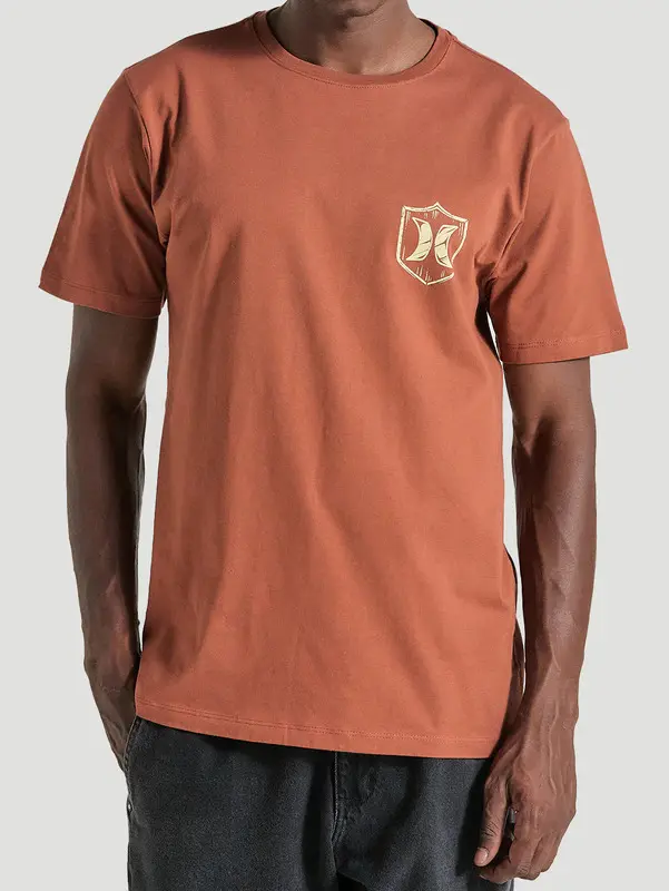 CAMISETA HURLEY SILK EAGLE MARROM