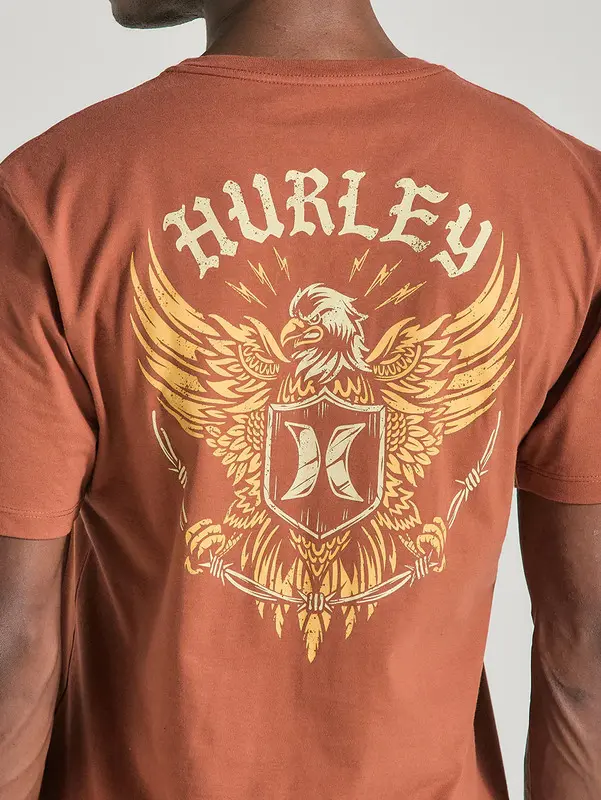 CAMISETA HURLEY SILK EAGLE MARROM