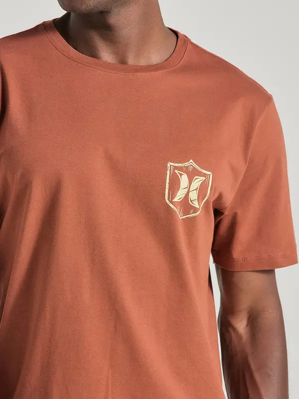 CAMISETA HURLEY SILK EAGLE MARROM