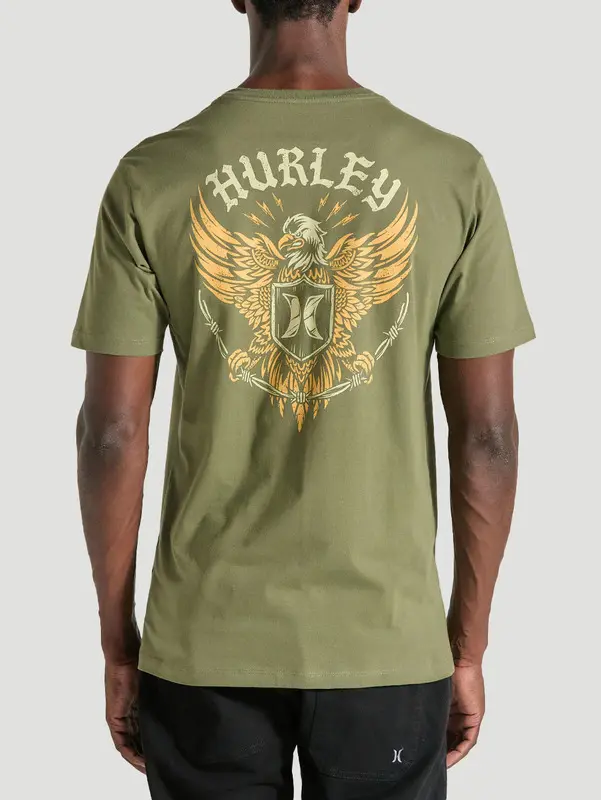 CAMISETA HURLEY SILK EAGLE MILITAR