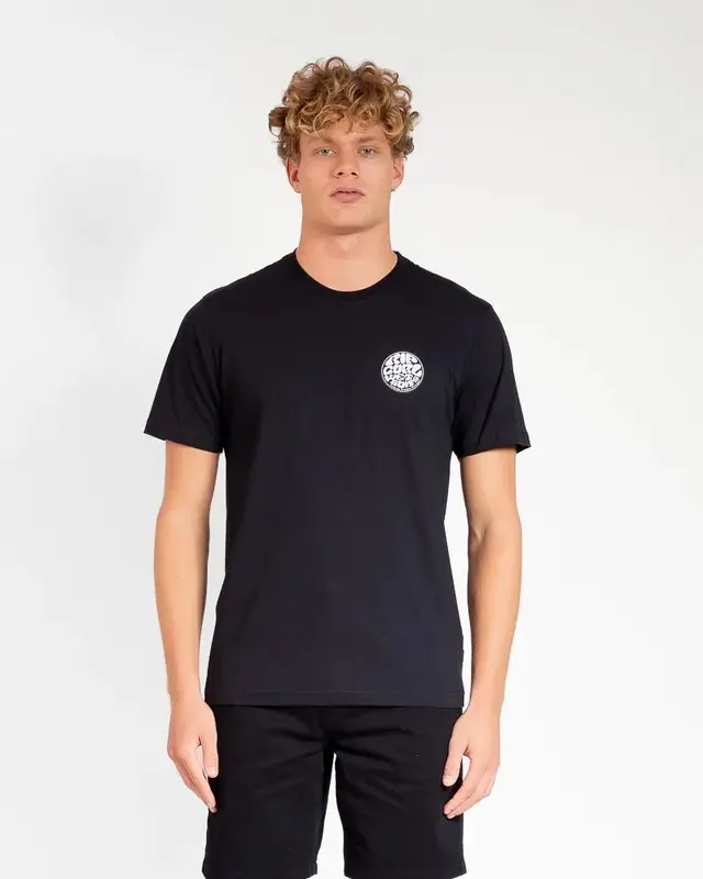 CAMISETA RIP CURL WETTIE LOGO BIG BLACK