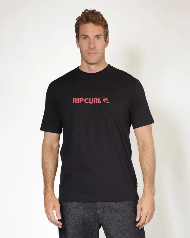CAMISETA RIP CURL NEW ICON SPHERE BLACK
