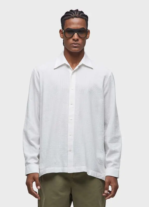 CAMISA OSKLEN PJ COTTON TEXTURE MANGA LONGA OFF WHITE