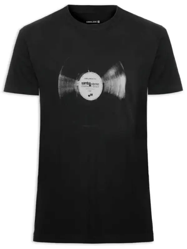 CAMISETA OSKLEN VINTAGE LP SAMBA PRETO