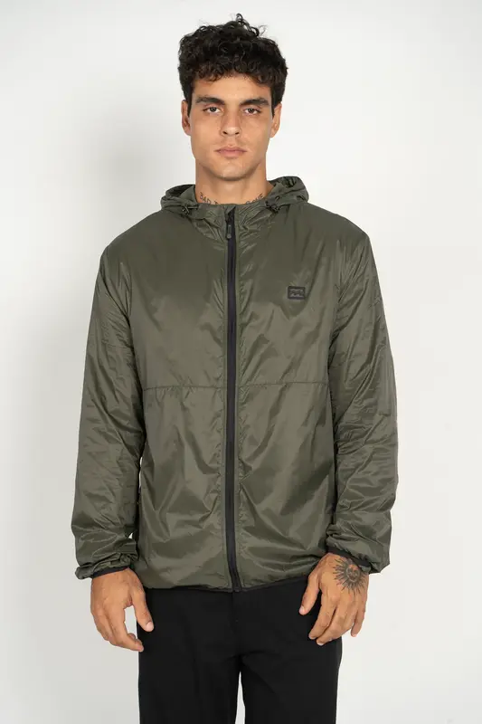 JAQUETA BILLABONG RUBBER ICON VERDE MILITAR