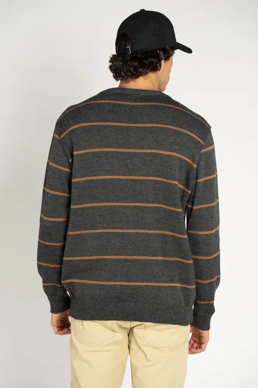 TRICOT BILLABONG HEATHER LINES PRETO MESCLA