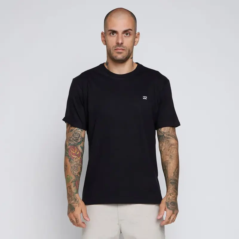 CAMISETA BILLABONG M/C ICON PATCH PRETO