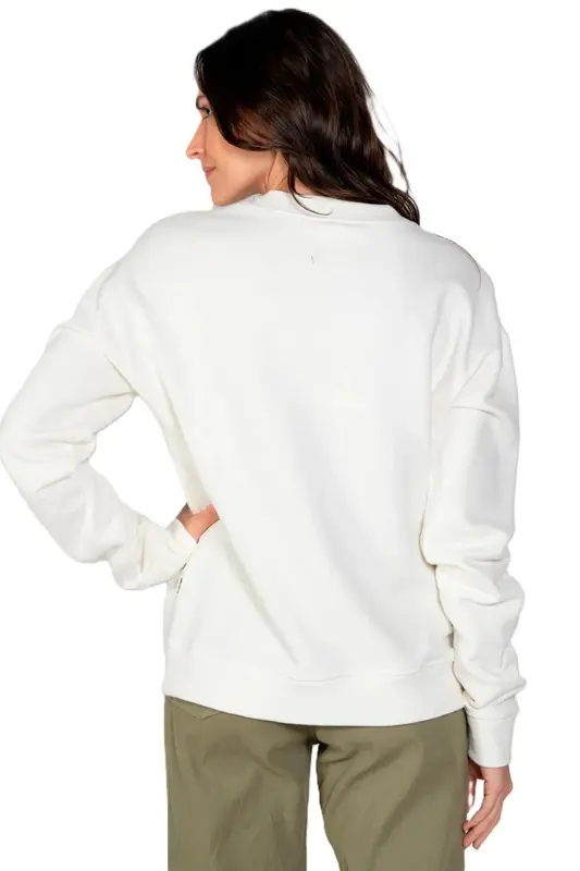 MOLETOM BILLABONG CARE RIDEIN FLEECE OFF WHITE