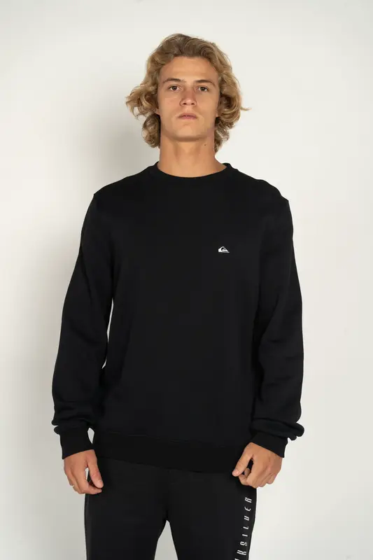 MOLETOM QUIKSILVER CARE EMBROIDERY PRETO