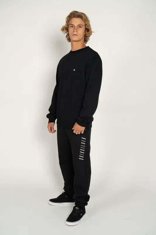 MOLETOM QUIKSILVER CARE EMBROIDERY PRETO