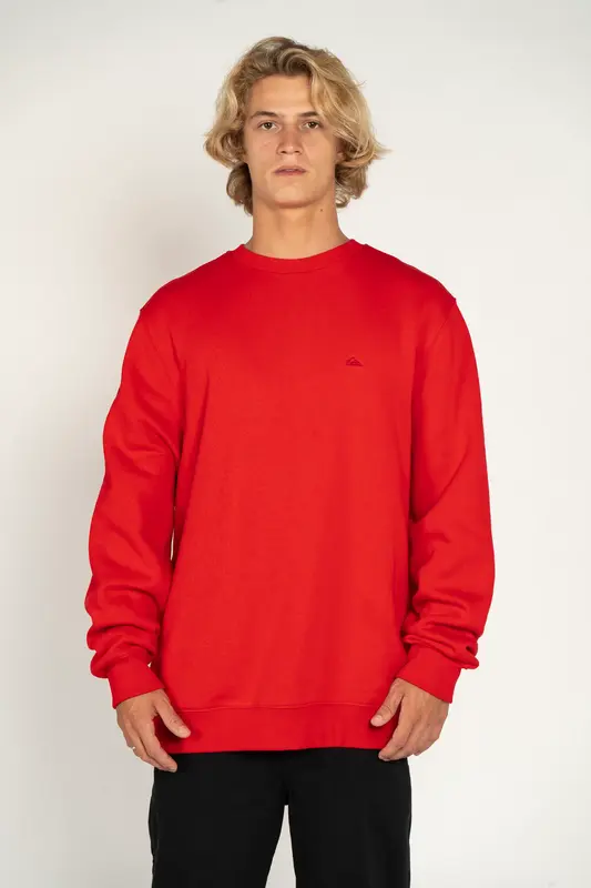 MOLETOM QUIKSILVER CARE EMBROIDERY VERMELHO