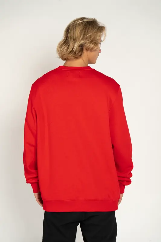 MOLETOM QUIKSILVER CARE EMBROIDERY VERMELHO