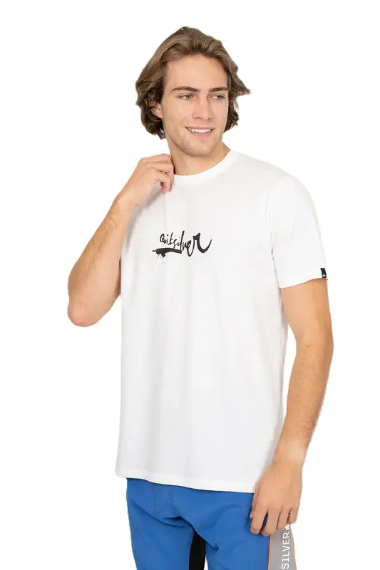 CAMISETA QUIKSILVER IMPAIRED LOGO DNA BRANCO