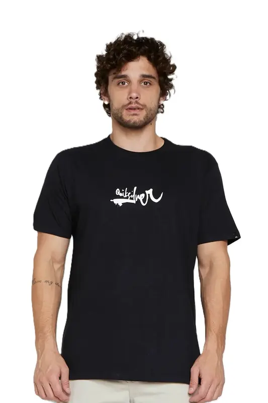 CAMISETA QUIKSILVER IMPAIRED LOGO DNA PRETO